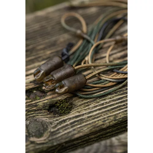 Fox Edges Camo Heli-Clip Rigs 50 lb Leadcore terepszínű pontyozó szerelék 3 db/csomag