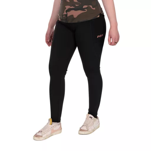 Fox Wc Lined Leggings bélelt fekete leggings S