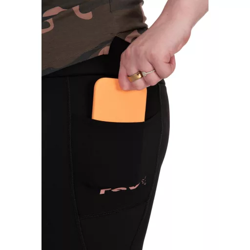 Fox Wc Lined Leggings bélelt fekete leggings XL