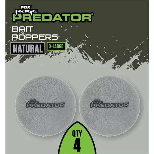 Fox Rage Predator Bait Poppers piros közepes csalihal stopper