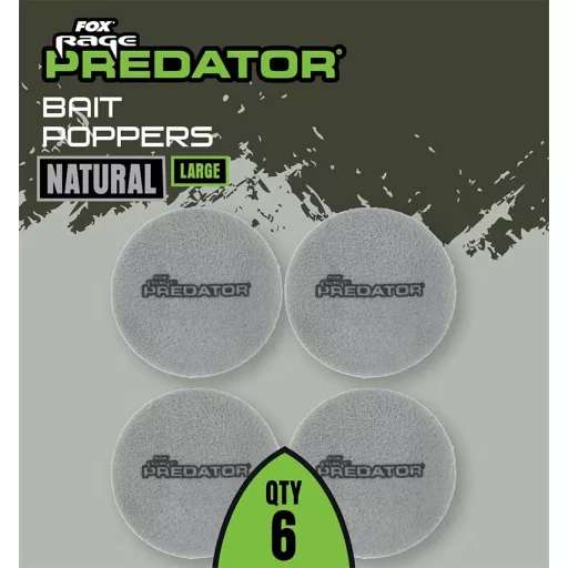 Fox Rage Predator Bait Poppers Natural közepes csalihal stopper