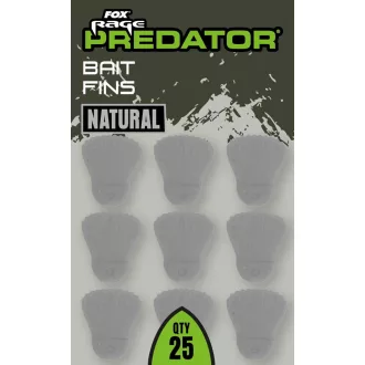   Fox Rage Predator Bait Fins Natural csalihal stopper 25 db/csomag