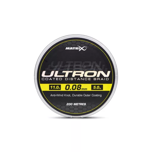 Matrix Ultron Coated Braid 0,12 mm 200 m fonott főzsinór