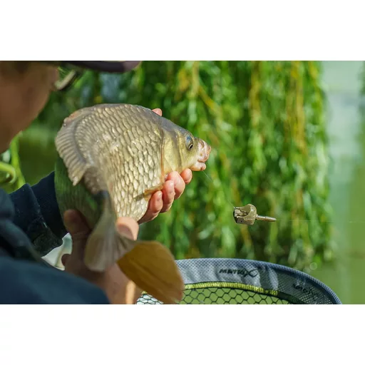 Matrix Interchangeable Pellet Feeder pellet feeder kosár S 18 g áttetsző khaki