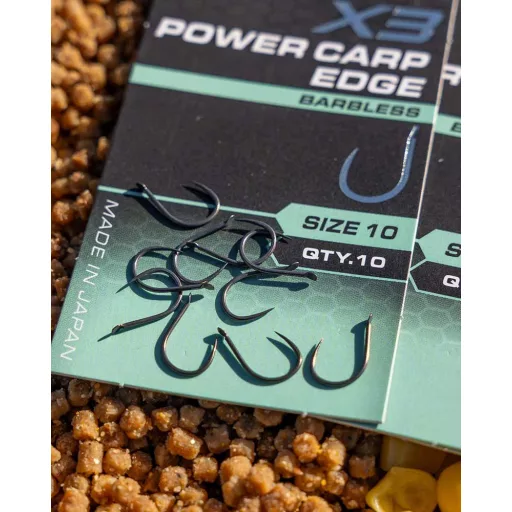 Matrix X3 Power Carp Edge 12-es lapkás szakáll nélküli horog