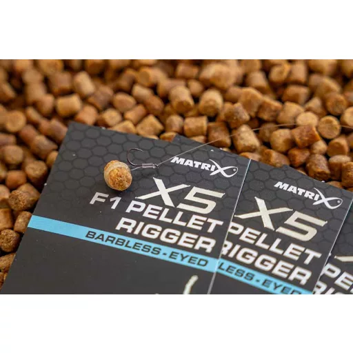 Matrix X5 F1 Pellet Rigger 12-es füles szakáll nélküli horog