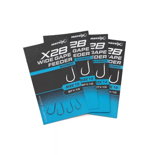 Matrix X2B Wide Gape feeder 12-es lapkás szakállas horog