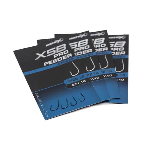 Matrix X5B Pro feeder 18-as lapkás szakállas horog