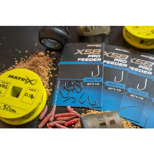 Matrix X5B Pro feeder 14-es lapkás szakállas horog