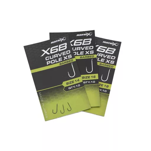 Matrix X6B Curved Pole XS 16-os lapkás szakállas horog