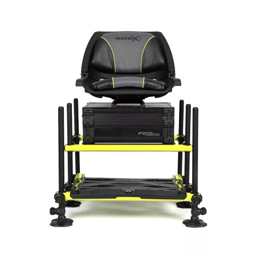 Matrix F25 Pro Swivel Lime Edition forgóüléses versenyláda
