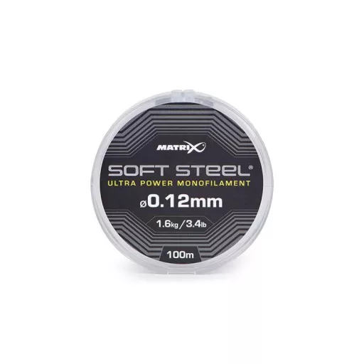 Matrix Soft Steel Ultra Power Monofilament 0,12 mm 100 m monofil előkezsinór