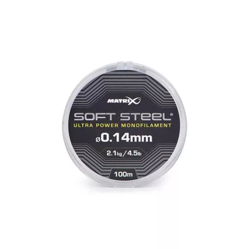 Matrix Soft Steel Ultra Power Monofilament 0,14 mm 100 m monofil előkezsinór