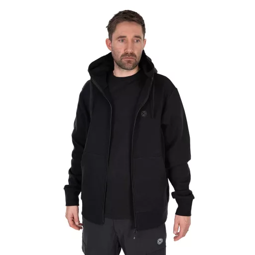 Matrix Stealth Zip kapucnis fekete S pulóver
