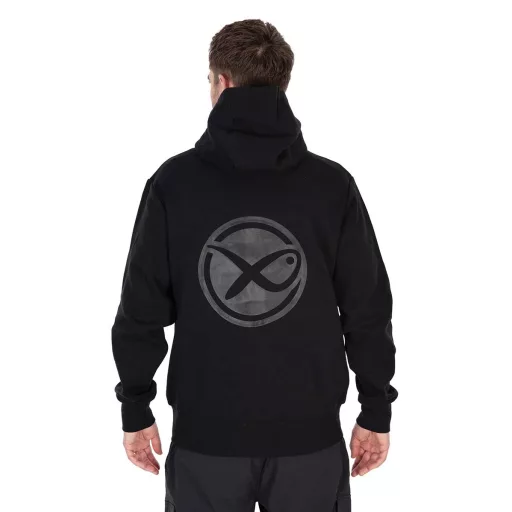 Matrix Stealth Zip kapucnis fekete S pulóver