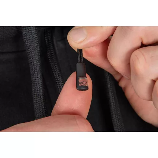 Matrix Stealth Zip kapucnis fekete S pulóver