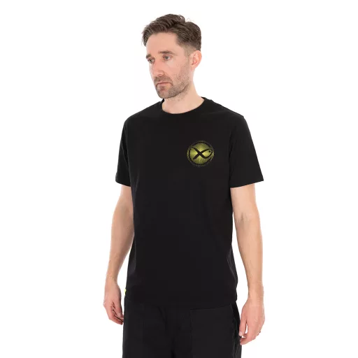 Matrix Large Fade Logo fekete-limezöld L póló