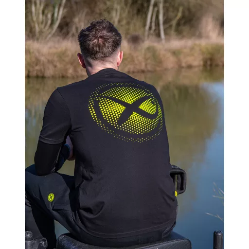 Matrix Large Fade Logo fekete-limezöld L póló