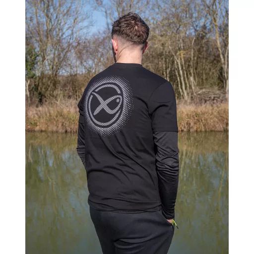 Matrix Large Fade Logo fekete-szürke 2XL póló