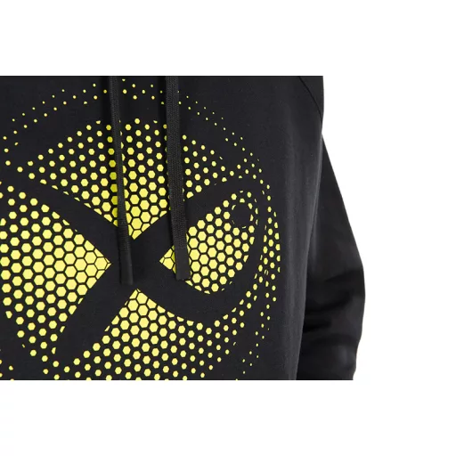 Matrix Large Fade Logo kapucnis fekete-limezöld M pulóver