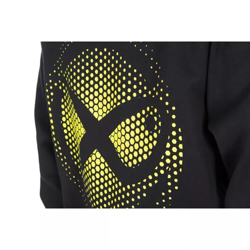 Matrix Large Fade Logo kapucnis fekete-limezöld L pulóver