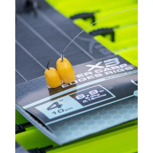 Matrix X3 Power Carp Edge 10-es 0,23 mm 10 cm előkötött horog