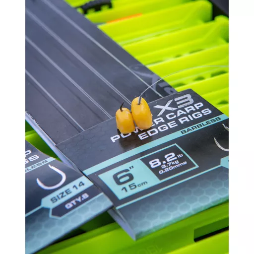 Matrix X3 Power Carp Edge 14-es 0,18 mm 15 cm előkötött horog