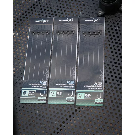 Matrix X3 Power Carp Edge 14-es 0,18 mm 15 cm előkötött horog