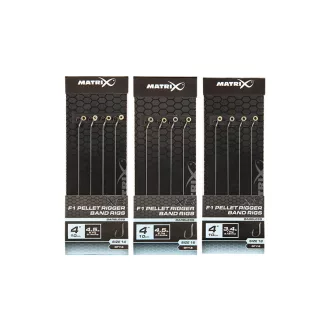   Matrix X5 F1 Pellet Rigger 16-os 0,14 mm 10 cm csaligyűrűs előkötött horog
