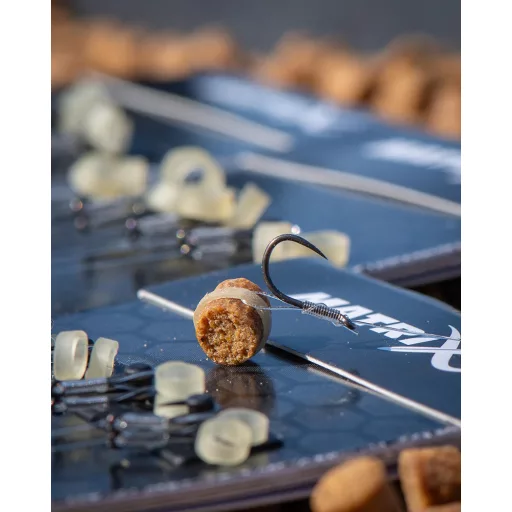Matrix X6 Carp Pellet Rigger 12-es 0,18 mm 15 cm csaligyűrűs előkötött horog