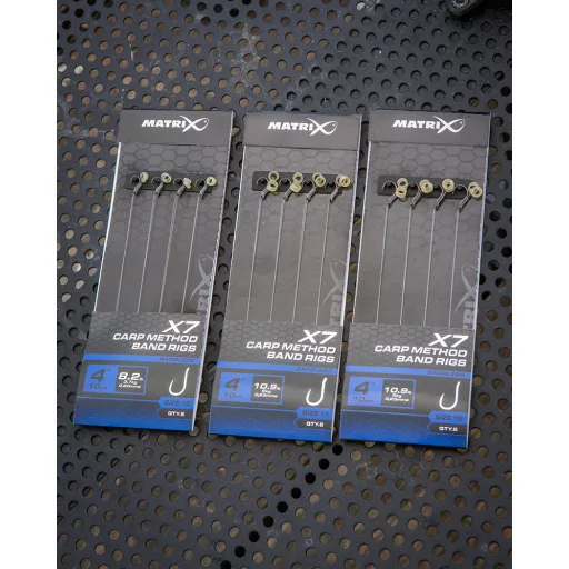 Matrix X7 Carp Method 14-es 0,23 mm 10 cm csaligyűrűs előkötött horog