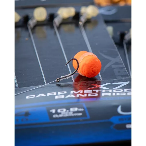Matrix X7 Carp Method 14-es 0,23 mm 10 cm csaligyűrűs előkötött horog