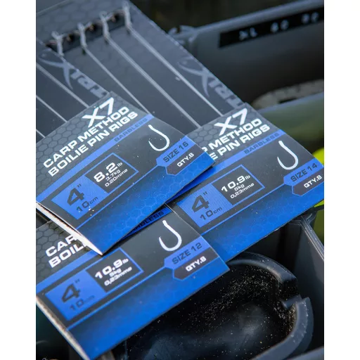 Matrix X7 Carp Method 16-os 0,2 mm 10 cm csalitüskés előkötött horog