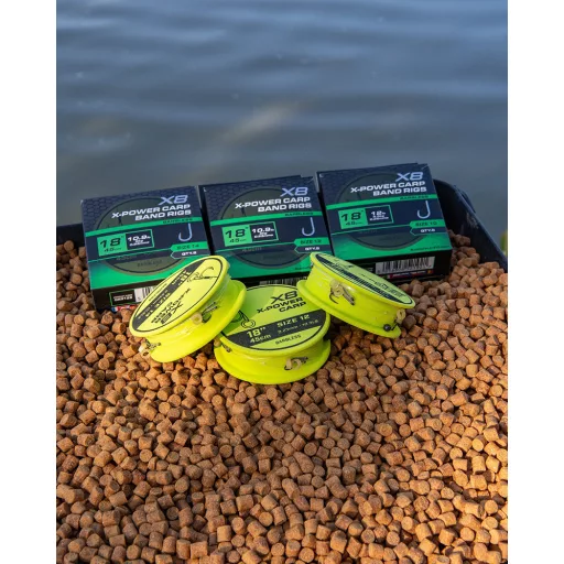 Matrix X8 X-Power Carp 12-es 0,23 mm 45 cm csaligyűrűs előkötött horog