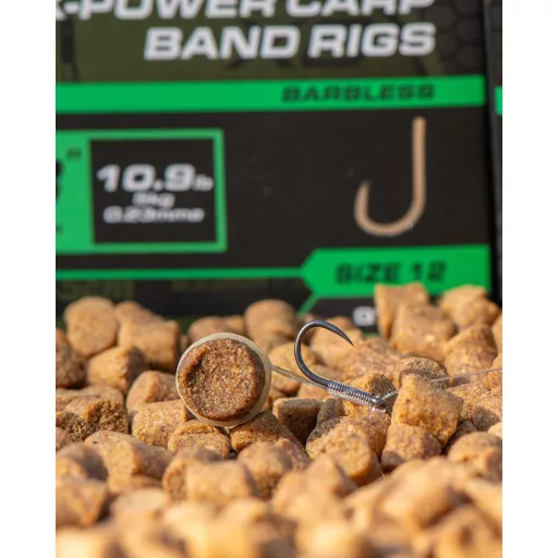Matrix X8 X-Power Carp 10-es 0,26 mm 45 cm csaligyűrűs előkötött horog