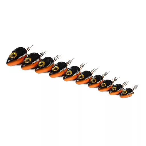Fox Rage Slick Pelagic Heads Lemon Tiger csavaros gumihalfej 60 g 1 db
