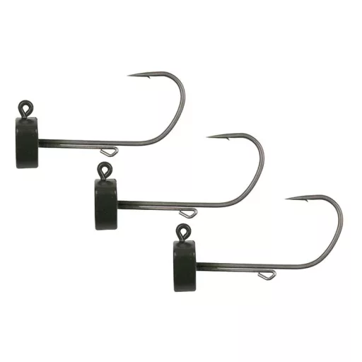Fox Rage Tungsten Ned Head Shield 1/0-s 7 g matt zöld volfrám jigfej 3 db/csomag