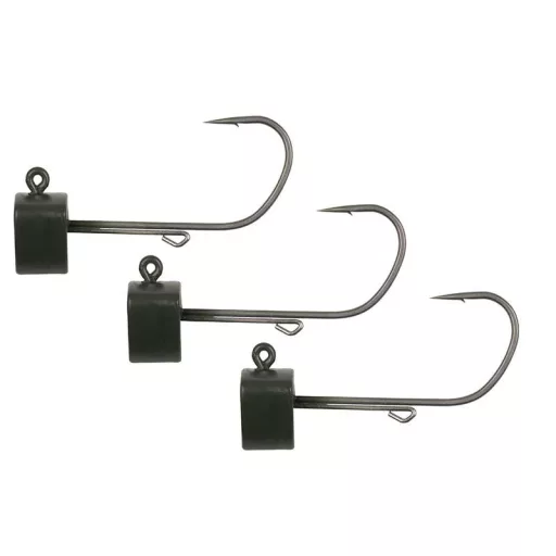 Fox Rage Tungsten Ned Head Shield 1/0-s 7 g matt zöld volfrám jigfej 3 db/csomag