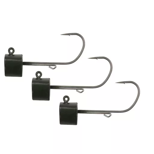 Fox Rage Tungsten Ned Head Shield 1/0-s 7 g matt zöld volfrám jigfej 3 db/csomag