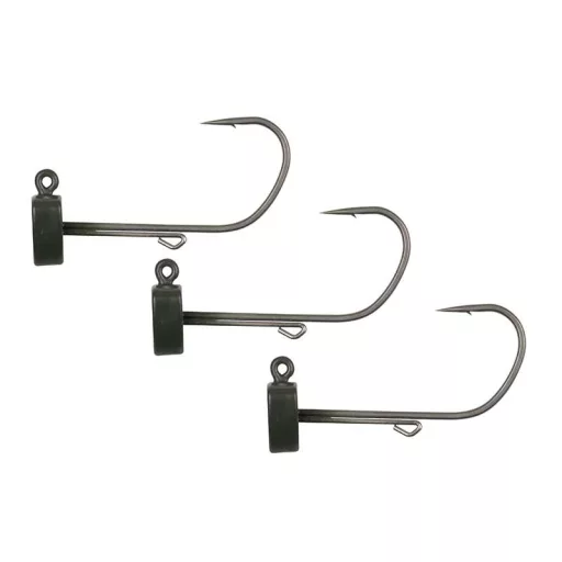 Fox Rage Tungsten Ned Head Shield 1/0-s 9 g matt zöld volfrám jigfej 3 db/csomag
