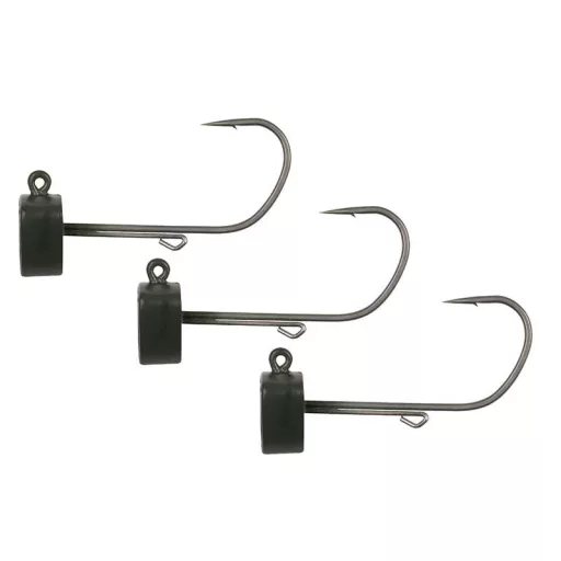 Fox Rage Tungsten Ned Head Shield 1/0-s 11 g matt zöld volfrám jigfej 3 db/csomag