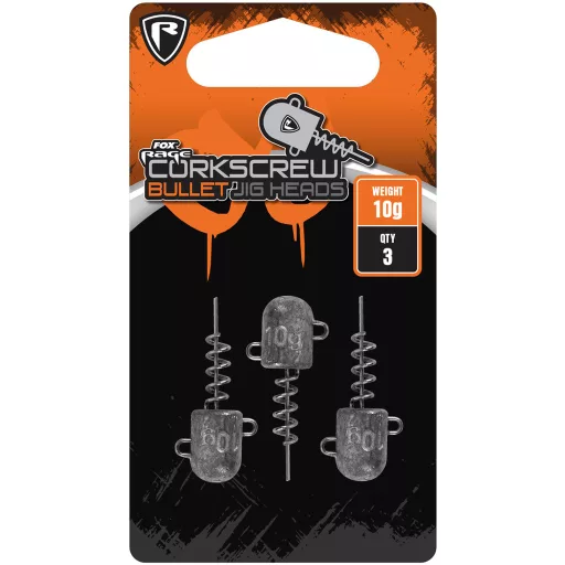 Fox Rage Corkscrew Bullet csavaros gumihalfej 15 g 3 db