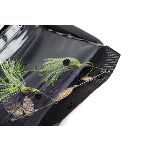 Fox Rage terepszínű Voyager merevfalú spinnerbait-tartó táska 21 × 16 cm