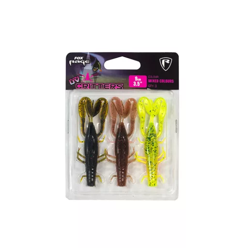 Fox Rage Mixed Colour Lure Packs vegyes UV színek 12 cm gumihal