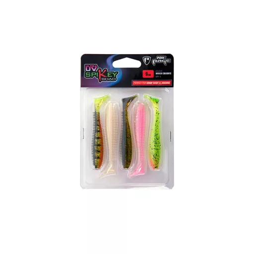 Fox Rage Mixed Colour Lure Packs vegyes UV színek 12 cm gumihal