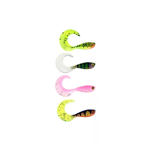 Fox Rage Micro Lures 8x Ultra UV Micro Tiddler Fast 5 cm twister
