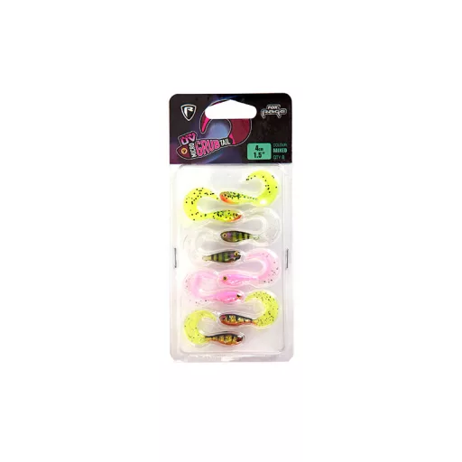 Fox Rage Micro Lures 6x Ultra UV Mini Fry 7 cm twister