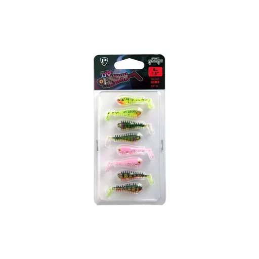 Fox Rage Micro Lures 6x Ultra UV Mini Fry 7 cm twister