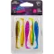Fox Rage Slick Shad vegyes színű vegyes UV: Green Pumpkin, Sun Dance, Purple Rain, Blue Back 13 cm 4 db/csomag gumihal
