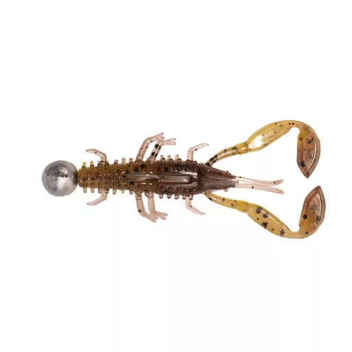 Fox Rage Micro Critter Mixed Colour Loaded Lure Pack vegyes UV: Green Pumpkin, Lemon Tiger, Hot Olive, Natural 5 cm 3 g-os jigfejjel 4 db/csomag lágy műcsali